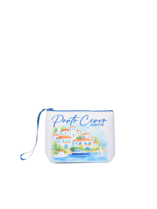 Pochette Aline in scuba con stampa Porto Cervo Habitué Mc2 Saint Barth | ALIN00109361L